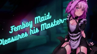 [ASMR] Femboy Maid Plays With Himself in Front of Master__ Moaning _ Intense _ NSFW _ Kissing _ Lewd