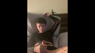 Femboy Jerks Off On Camera
