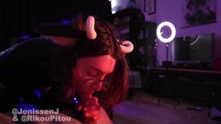 MURSUIT A LATEX GOAT SUCK RAT DICK AFTER TEASING
