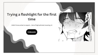 Trying a fleshlight for the first time…